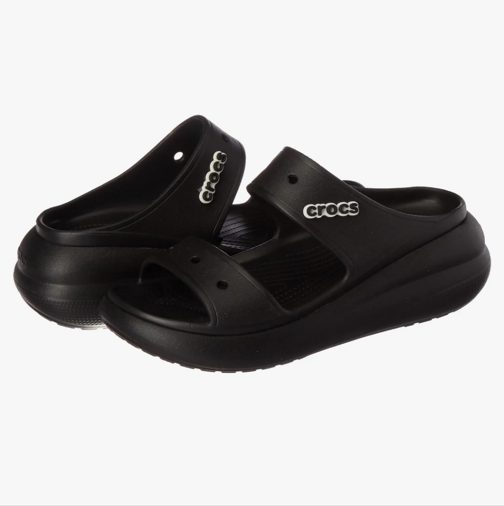 NWT Black Crocs Classic Crush Sandal Men Size 10 Women 12 Iononics Crocs…